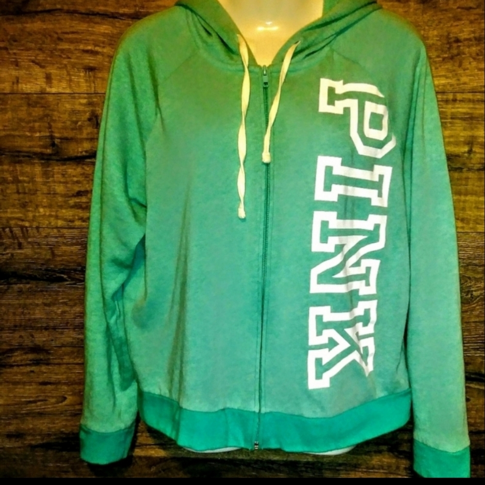 PINK by Victoria's Secret Zip Up Hoodie Size Large - Picture 3 of 9
